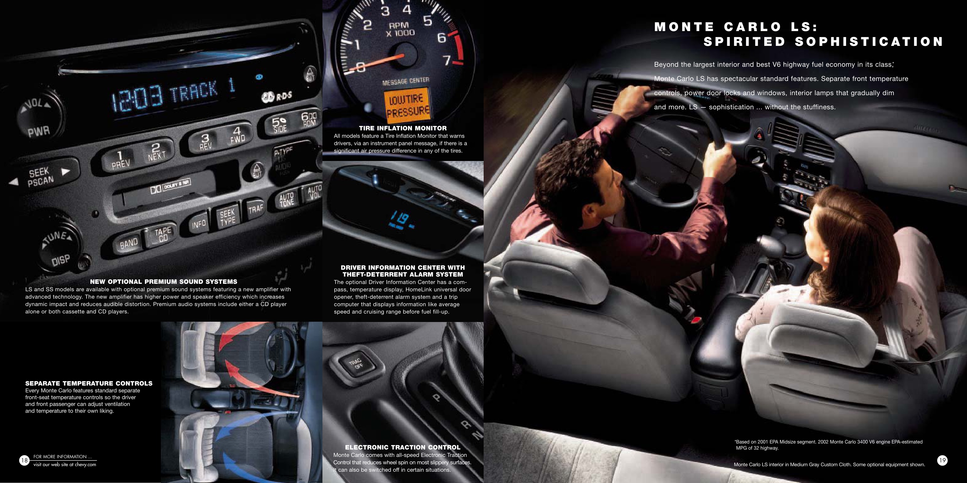2002 Chevrolet Monte Carlo Brochure Page 14